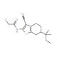 2-Chloro-N-[3-cyano-6-(1,1-dimethylpropyl)-4,5,6,7-tetrahydro-1-benzothien-2-yl]acetamide - chemical structure image