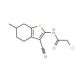 2-Chloro-N-(3-cyano-6-methyl-4,5,6,7-tetrahydro-1-benzothien-2-yl)acetamide - chemical structure image