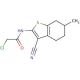 2-Chloro-N-(3-cyano-6-methyl-4,5,6,7-tetrahydro-benzo[b]thiophen-2-yl)-acetamide - chemical structure image