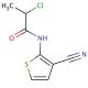 2-chloro-N-(3-cyanothien-2-yl)propanamide - chemical structure image