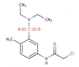 2-Chloro-N-(3-diethylsulfamoyl-4-methyl-phenyl)-acetamide - chemical structure image