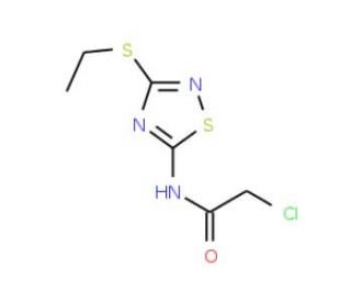 2-Chloro-N-(3-ethylsulfanyl-[1,2,4]thiadiazol-5-yl)-acetamide - chemical structure image