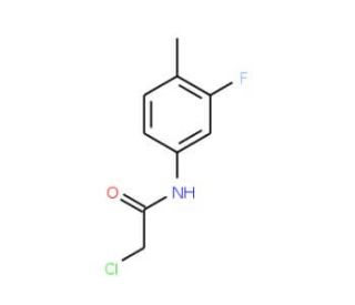 2-Chloro-N-(3-fluoro-4-methyl-phenyl)-acetamide (CAS 100599-62-0) - chemical structure image