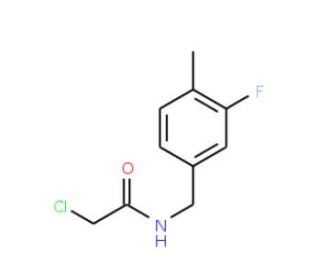 2-chloro-N-(3-fluoro-4-methylbenzyl)acetamide - chemical structure image