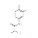 2-chloro-N-(3-fluoro-4-methylphenyl)propanamide - chemical structure image