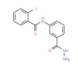 2-Chloro-N-[3-(hydrazinocarbonyl)phenyl]benzamide - chemical structure image