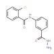 2-Chloro-N-[3-(hydrazinocarbonyl)phenyl]benzamide - chemical structure image