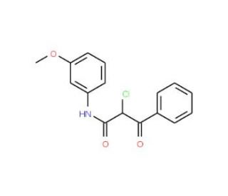 2-chloro-N-(3-methoxyphenyl)-3-oxo-3-phenylpropanamide - chemical structure image