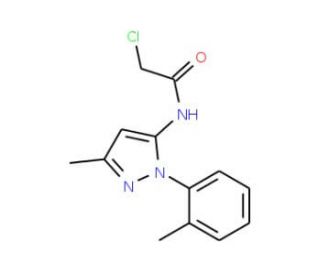 2-chloro-N-[3-methyl-1-(2-methylphenyl)-1H-pyrazol-5-yl]acetamide - chemical structure image