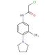 2-chloro-N-(3-methyl-4-pyrrolidin-1-ylphenyl)acetamide - chemical structure image