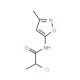 2-Chloro-N-(3-methyl-isoxazol-5-yl)-propionamide - chemical structure image