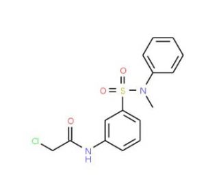 2-Chloro-N-[3-(methyl-phenyl-sulfamoyl)-phenyl]-acetamide - chemical structure image
