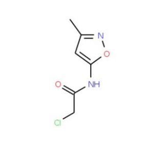 2-chloro-N-(3-methylisoxazol-5-yl)acetamide (CAS 69000-39-1) - chemical structure image