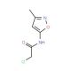 2-chloro-N-(3-methylisoxazol-5-yl)acetamide (CAS 69000-39-1) - chemical structure image