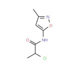 2-chloro-N-(3-methylisoxazol-5-yl)propanamide - chemical structure image