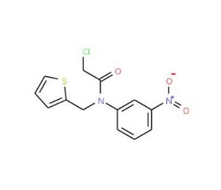 2-Chloro-N-(3-nitro-phenyl)-N-thiophen-2-ylmethyl-acetamide - chemical structure image