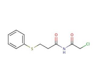 2-Chloro-N-(3-phenylsulfanyl-propionyl)-acetamide - chemical structure image
