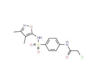2-chloro-N-(4-{[(3,4-dimethylisoxazol-5-yl)amino]sulfonyl}phenyl)acetamide - chemical structure image