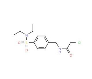2-chloro-N-{4-[(diethylamino)sulfonyl]benzyl}acetamide - chemical structure image