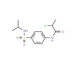 2-chloro-N-{4-[(isopropylamino)sulfonyl]phenyl}propanamide - chemical structure image