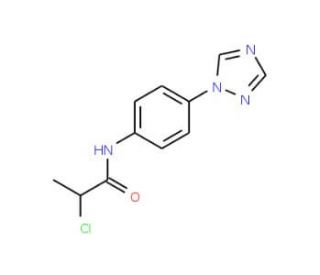 2-Chloro-N-(4-[1,2,4]triazol-1-yl-phenyl)-propionamide - chemical structure image