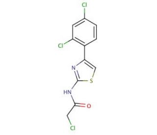 2-Chloro-N-[4-(2,4-dichloro-phenyl)-thiazol-2-yl]-acetamide - chemical structure image