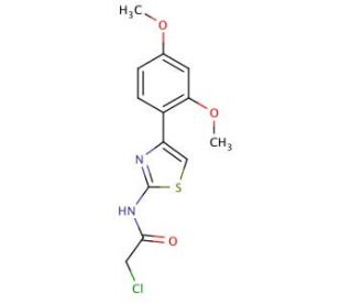 2-chloro-N-[4-(2,4-dimethoxyphenyl)-1,3-thiazol-2-yl]acetamide - chemical structure image