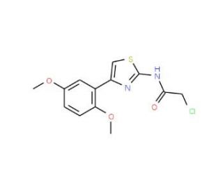 2-chloro-N-[4-(2,5-dimethoxyphenyl)-1,3-thiazol-2-yl]acetamide - chemical structure image