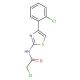 2-Chloro-N-[4-(2-chloro-phenyl)-thiazol-2-yl]-acetamide - chemical structure image