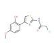 2-chloro-N-[4-(2-hydroxy-4-methoxyphenyl)-1,3-thiazol-2-yl]acetamide - chemical structure image