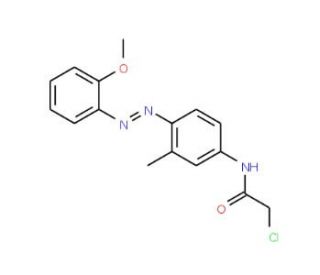 2-Chloro-N-[4-(2-methoxy-phenylazo)-3-methyl-phenyl]-acetamide - chemical structure image