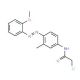 2-Chloro-N-[4-(2-methoxy-phenylazo)-3-methyl-phenyl]-acetamide - chemical structure image