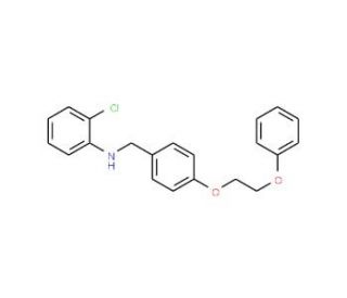 2-Chloro-N-[4-(2-phenoxyethoxy)benzyl]aniline - chemical structure image