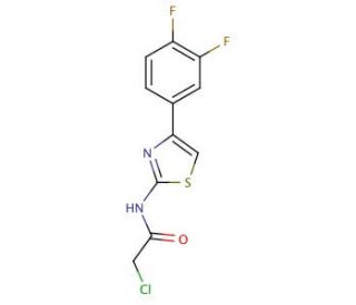 2-Chloro-N-[4-(3,4-difluoro-phenyl)-thiazol-2-yl]-acetamide - chemical structure image