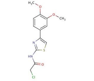 2-Chloro-N-[4-(3,4-dimethoxy-phenyl)-thiazol-2-yl]-acetamide - chemical structure image