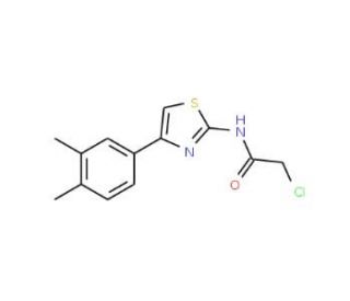 2-Chloro-N-[4-(3,4-dimethyl-phenyl)-thiazol-2-yl]-acetamide - chemical structure image