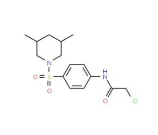2-chloro-N-{4-[(3,5-dimethylpiperidin-1-yl)sulfonyl]phenyl}acetamide - chemical structure image