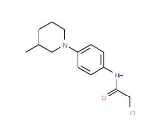 2-Chloro-N-[4-(3-methyl-piperidin-1-yl)-phenyl]-acetamide - chemical structure image
