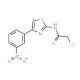 2-Chloro-N-[4-(3-nitro-phenyl)-thiazol-2-yl]-acetamide (CAS 6125-33-3) - chemical structure image