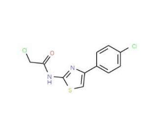 2-Chloro-N-[4-(4-chlorophenyl)-1,3-thiazol-2-yl]-acetamide - chemical structure image
