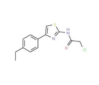 2-Chloro-N-[4-(4-ethyl-phenyl)-thiazol-2-yl]-acetamide - chemical structure image