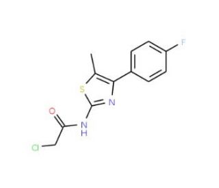 2-Chloro-N-[4-(4-fluoro-phenyl)-5-methyl-thiazol-2-yl]-acetamide - chemical structure image