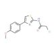 2-Chloro-N-[4-(4-methoxy-phenyl)-thiazol-2-yl]-acetamide (CAS 6202-74-0) - chemical structure image