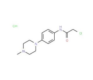 2-Chloro-N-[4-(4-methyl-piperazin-1-yl)-phenyl]-acetamide hydrochloride - chemical structure image