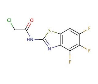 2-Chloro-N-(4,5,6-trifluoro-benzothiazol-2-yl)-acetamide - chemical structure image