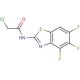 2-Chloro-N-(4,5,6-trifluoro-benzothiazol-2-yl)-acetamide - chemical structure image