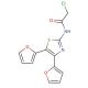 2-Chloro-N-(4,5-di-furan-2-yl-thiazol-2-yl)-acetamide - chemical structure image