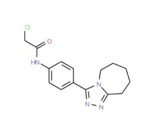2-chloro-N-[4-(6,7,8,9-tetrahydro-5H-[1,2,4]triazolo[4,3-a]azepin-3-yl)phenyl]acetamide - chemical structure image