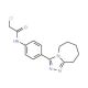 2-chloro-N-[4-(6,7,8,9-tetrahydro-5H-[1,2,4]triazolo[4,3-a]azepin-3-yl)phenyl]acetamide - chemical structure image