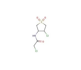 2-chloro-N-(4-chloro-1,1-dioxidotetrahydrothien-3-yl)acetamide - chemical structure image
